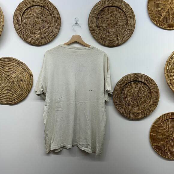 Vintage Champion Michigan Tee T-Shirt Mens XXL White Blue Worn In - Picture 3 of 10